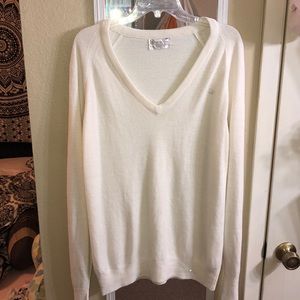 Dior V-Neck Sweater in Cream